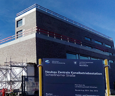 Neubau Zentrale Kanalbetriebsstation München